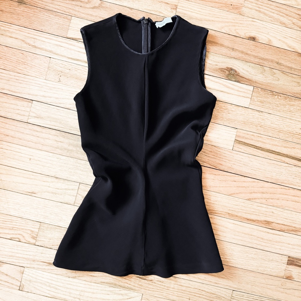 Rosetta Getty Peplum Sleeveless Top